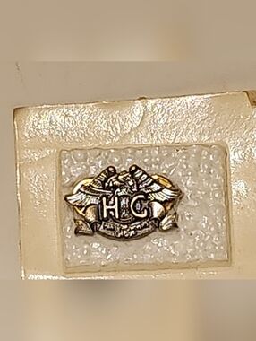 Harley-Davidson Gold and Silver HC Emblem Pin